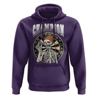 Gothic Skull Dart Master Hoodie Funny Skeleton Dartboard Champion Gift - Wonder Print Shop