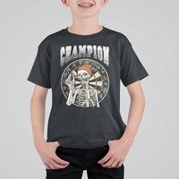 Gothic Skull Dart Master T Shirt For Kid Funny Skeleton Dartboard Champion Gift - Wonder Print Shop