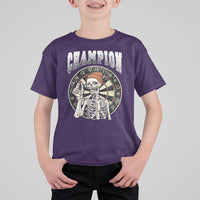 Gothic Skull Dart Master T Shirt For Kid Funny Skeleton Dartboard Champion Gift - Wonder Print Shop