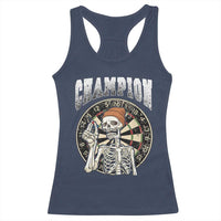 Gothic Skull Dart Master Racerback Tank Top Funny Skeleton Dartboard Champion Gift - Wonder Print Shop