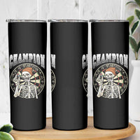 Gothic Skull Dart Master Skinny Tumbler Funny Skeleton Dartboard Champion Gift - Wonder Print Shop
