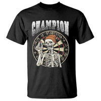 Gothic Skull Dart Master T Shirt Funny Skeleton Dartboard Champion Gift - Wonder Print Shop