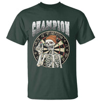 Gothic Skull Dart Master T Shirt Funny Skeleton Dartboard Champion Gift - Wonder Print Shop
