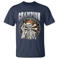 Gothic Skull Dart Master T Shirt Funny Skeleton Dartboard Champion Gift - Wonder Print Shop