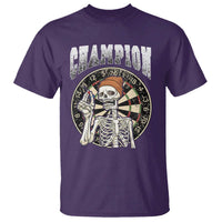 Gothic Skull Dart Master T Shirt Funny Skeleton Dartboard Champion Gift - Wonder Print Shop