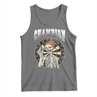 Gothic Skull Dart Master Tank Top Funny Skeleton Dartboard Champion Gift - Wonder Print Shop