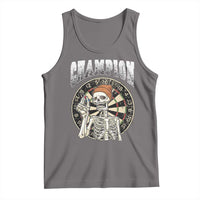 Gothic Skull Dart Master Tank Top Funny Skeleton Dartboard Champion Gift - Wonder Print Shop