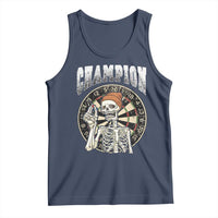 Gothic Skull Dart Master Tank Top Funny Skeleton Dartboard Champion Gift - Wonder Print Shop