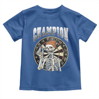 Gothic Skull Dart Master Toddler T Shirt Funny Skeleton Dartboard Champion Gift - Wonder Print Shop