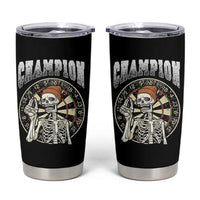 Gothic Skull Dart Master Tumbler Cup Funny Skeleton Dartboard Champion Gift - Wonder Print Shop