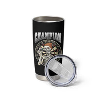 Gothic Skull Dart Master Tumbler Cup Funny Skeleton Dartboard Champion Gift - Wonder Print Shop