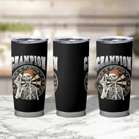 Gothic Skull Dart Master Tumbler Cup Funny Skeleton Dartboard Champion Gift - Wonder Print Shop