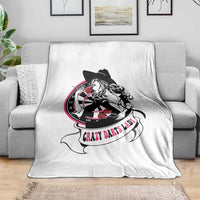 Funny Crazy Darts Lady Throw Blanket Coolest Girls Play Darts - Wonder Print Shop
