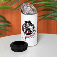 Funny Crazy Darts Lady 4 in 1 Can Cooler Tumbler Coolest Girls Play Darts - Wonder Print Shop