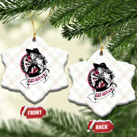 Funny Crazy Darts Lady Ceramic Ornament Coolest Girls Play Darts - Wonder Print Shop