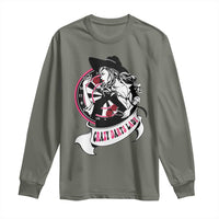 Funny Crazy Darts Lady Long Sleeve Shirt Coolest Girls Play Darts - Wonder Print Shop