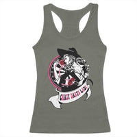 Funny Crazy Darts Lady Racerback Tank Top Coolest Girls Play Darts - Wonder Print Shop