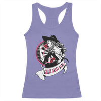 Funny Crazy Darts Lady Racerback Tank Top Coolest Girls Play Darts - Wonder Print Shop
