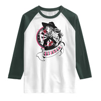Funny Crazy Darts Lady Raglan Shirt Coolest Girls Play Darts - Wonder Print Shop