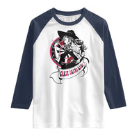 Funny Crazy Darts Lady Raglan Shirt Coolest Girls Play Darts - Wonder Print Shop