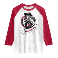 Funny Crazy Darts Lady Raglan Shirt Coolest Girls Play Darts - Wonder Print Shop