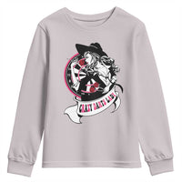 Funny Crazy Darts Lady Youth Sweatshirt Coolest Girls Play Darts - Wonder Print Shop