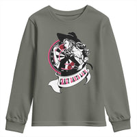 Funny Crazy Darts Lady Youth Sweatshirt Coolest Girls Play Darts - Wonder Print Shop