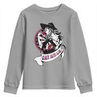 Funny Crazy Darts Lady Youth Sweatshirt Coolest Girls Play Darts - Wonder Print Shop
