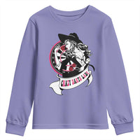 Funny Crazy Darts Lady Youth Sweatshirt Coolest Girls Play Darts - Wonder Print Shop