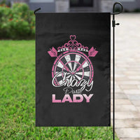 Crazy Darts Lady Garden Flag Funny Pub Game Gift For Women - Wonder Print Shop