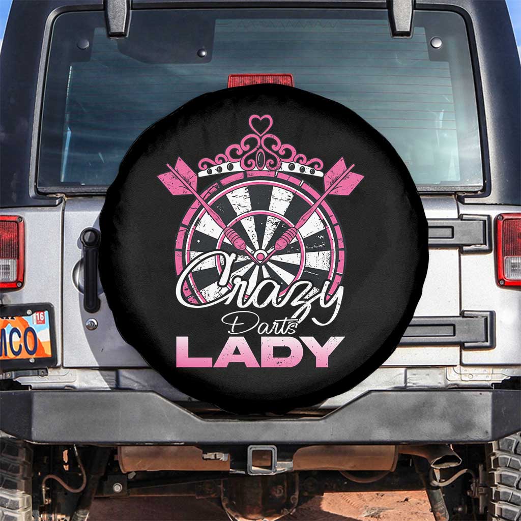 Crazy Darts Lady Spare Tire Cover Funny Pub Game Gift For Women - Wonder Print Shop