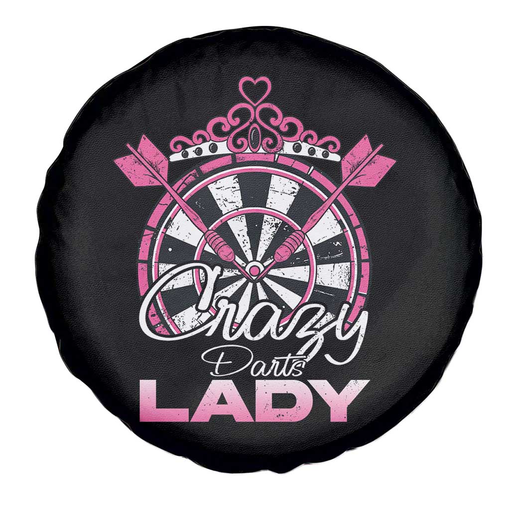 Crazy Darts Lady Spare Tire Cover Funny Pub Game Gift For Women - Wonder Print Shop
