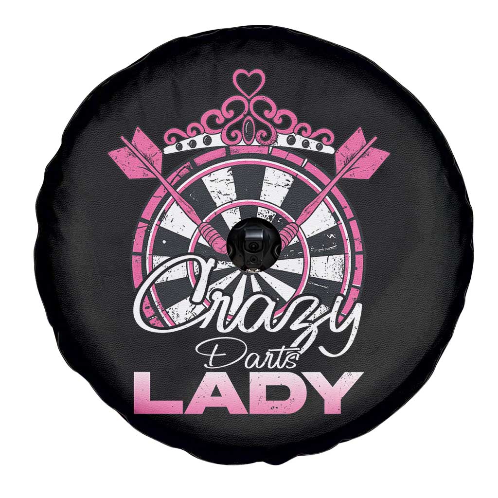 Crazy Darts Lady Spare Tire Cover Funny Pub Game Gift For Women - Wonder Print Shop