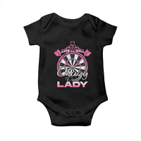 Crazy Darts Lady Baby Onesie Funny Pub Game Gift For Women - Wonder Print Shop