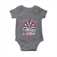Crazy Darts Lady Baby Onesie Funny Pub Game Gift For Women - Wonder Print Shop
