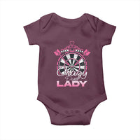 Crazy Darts Lady Baby Onesie Funny Pub Game Gift For Women - Wonder Print Shop