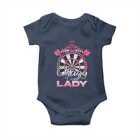 Crazy Darts Lady Baby Onesie Funny Pub Game Gift For Women - Wonder Print Shop