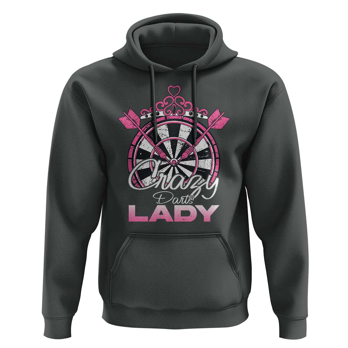 Crazy Darts Lady Hoodie Funny Pub Game Gift For Women - Wonder Print Shop