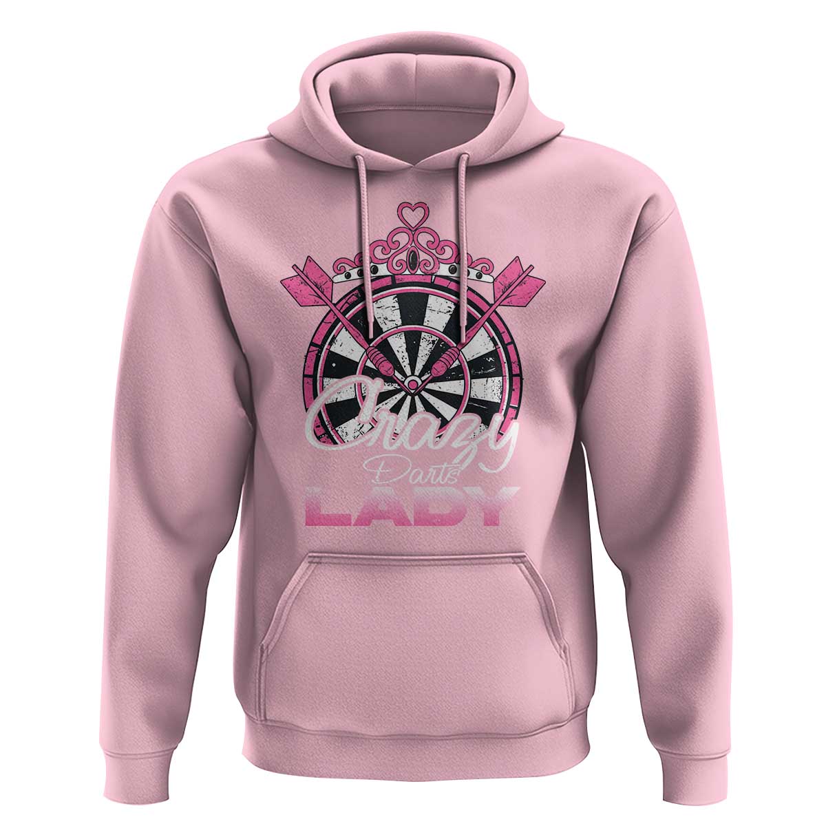 Crazy Darts Lady Hoodie Funny Pub Game Gift For Women - Wonder Print Shop
