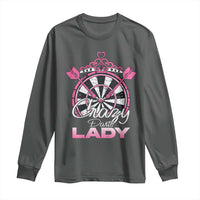 Crazy Darts Lady Long Sleeve Shirt Funny Pub Game Gift For Women - Wonder Print Shop