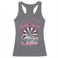 Crazy Darts Lady Racerback Tank Top Funny Pub Game Gift For Women - Wonder Print Shop