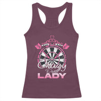 Crazy Darts Lady Racerback Tank Top Funny Pub Game Gift For Women - Wonder Print Shop