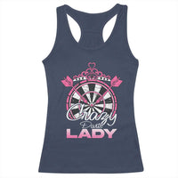 Crazy Darts Lady Racerback Tank Top Funny Pub Game Gift For Women - Wonder Print Shop