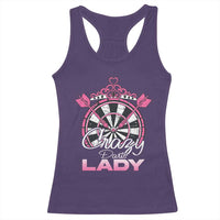 Crazy Darts Lady Racerback Tank Top Funny Pub Game Gift For Women - Wonder Print Shop