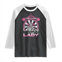 Crazy Darts Lady Raglan Shirt Funny Pub Game Gift For Women - Wonder Print Shop