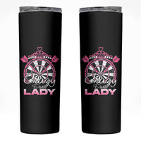 Crazy Darts Lady Skinny Tumbler Funny Pub Game Gift For Women - Wonder Print Shop