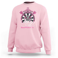 Crazy Darts Lady Sweatshirt Funny Pub Game Gift For Women - Wonder Print Shop