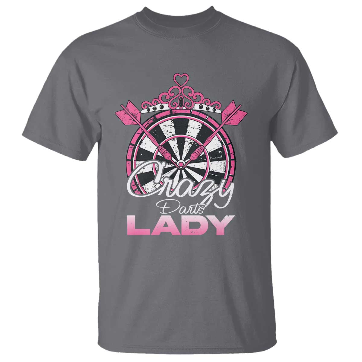 Crazy Darts Lady T Shirt Funny Pub Game Gift For Women - Wonder Print Shop