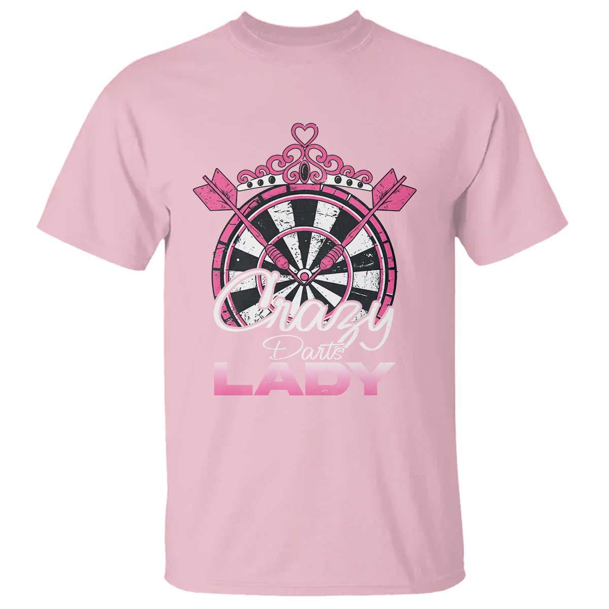 Crazy Darts Lady T Shirt Funny Pub Game Gift For Women - Wonder Print Shop