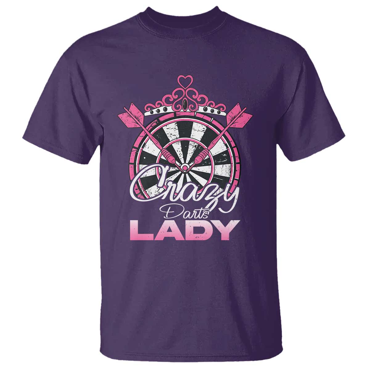 Crazy Darts Lady T Shirt Funny Pub Game Gift For Women - Wonder Print Shop